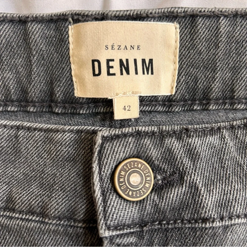 Sezane Le Wide Leg jeans grey